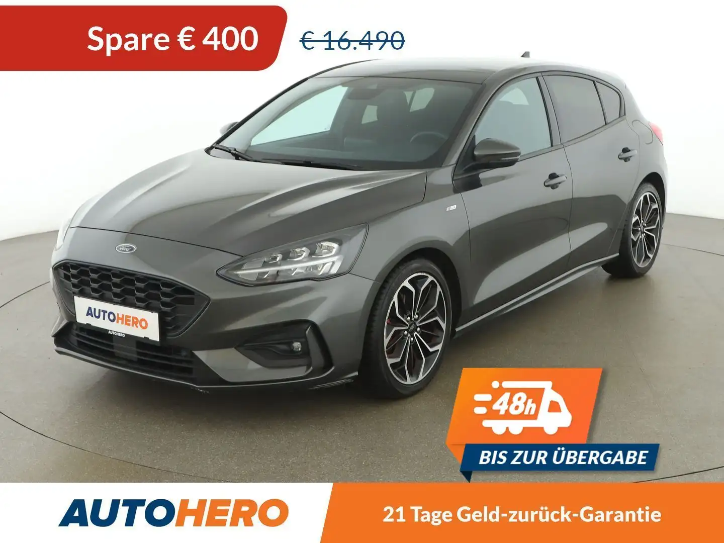 Ford Focus 1.5 EcoBoost ST-Line Aut. *LED*ACC*SPUR*PANO* Gris - 1