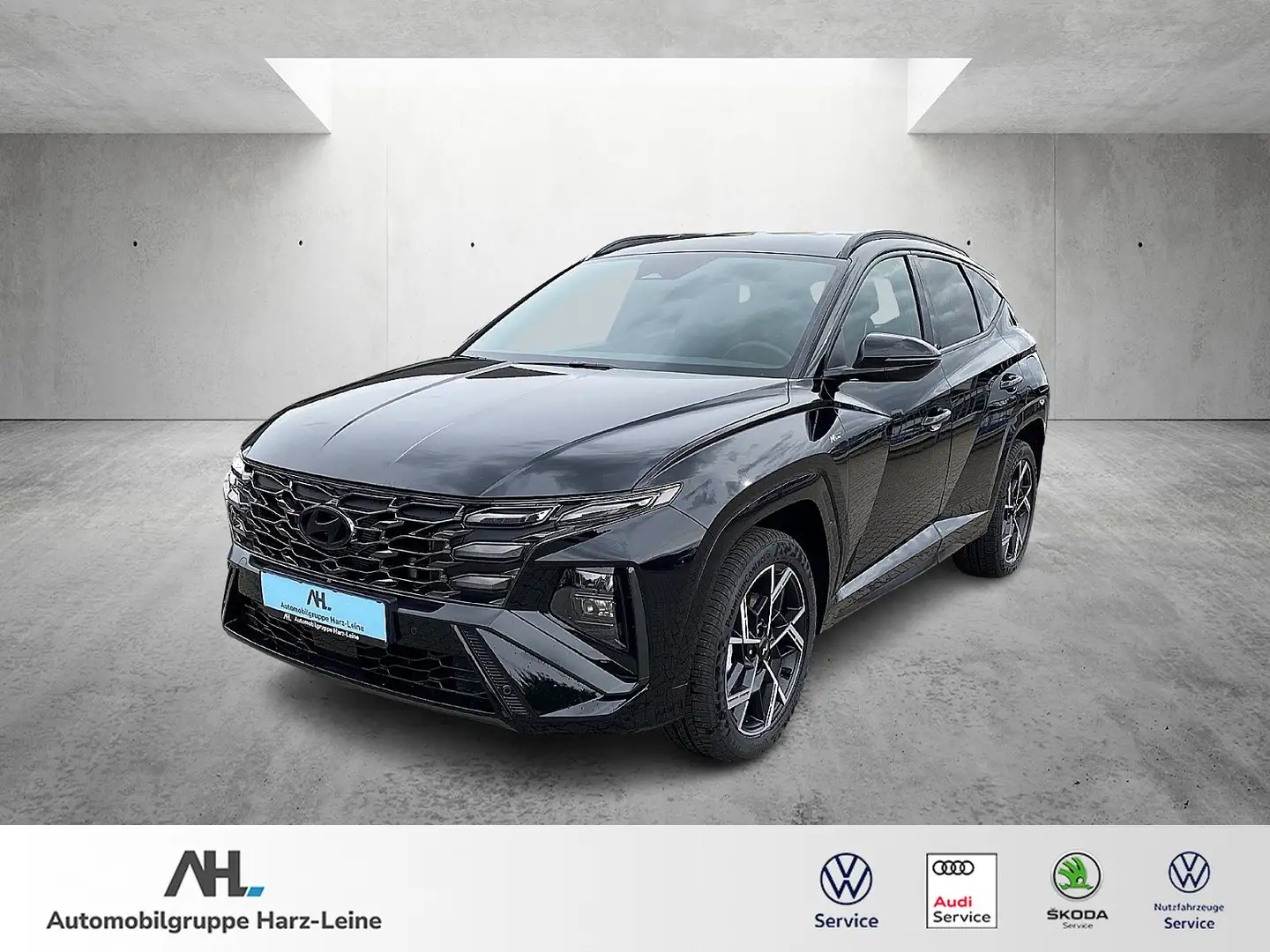 Hyundai TUCSON 1.6 T-GDI "N-Line" 2WD DSG/NAVI/LED/RFK Zwart - 1