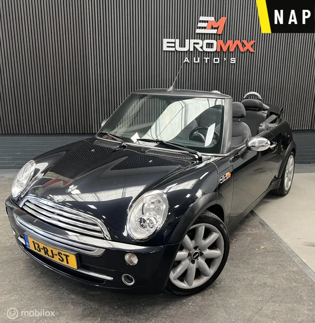 MINI One Cabrio 1.6 Pepper - NAP- Parkeersensor - Elek.ramen Negro - 2