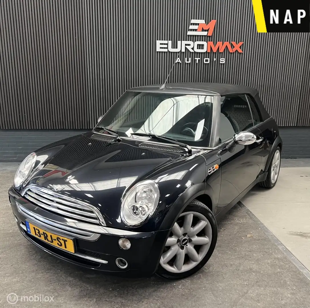 MINI One Cabrio 1.6 Pepper - NAP- Parkeersensor - Elek.ramen Negro - 1
