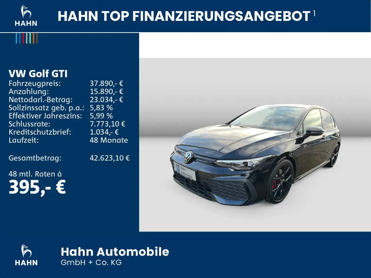 Volkswagen Golf GTI 2.0TSI DSG LED ACC CAM Virtual Navi Schwarz - 2