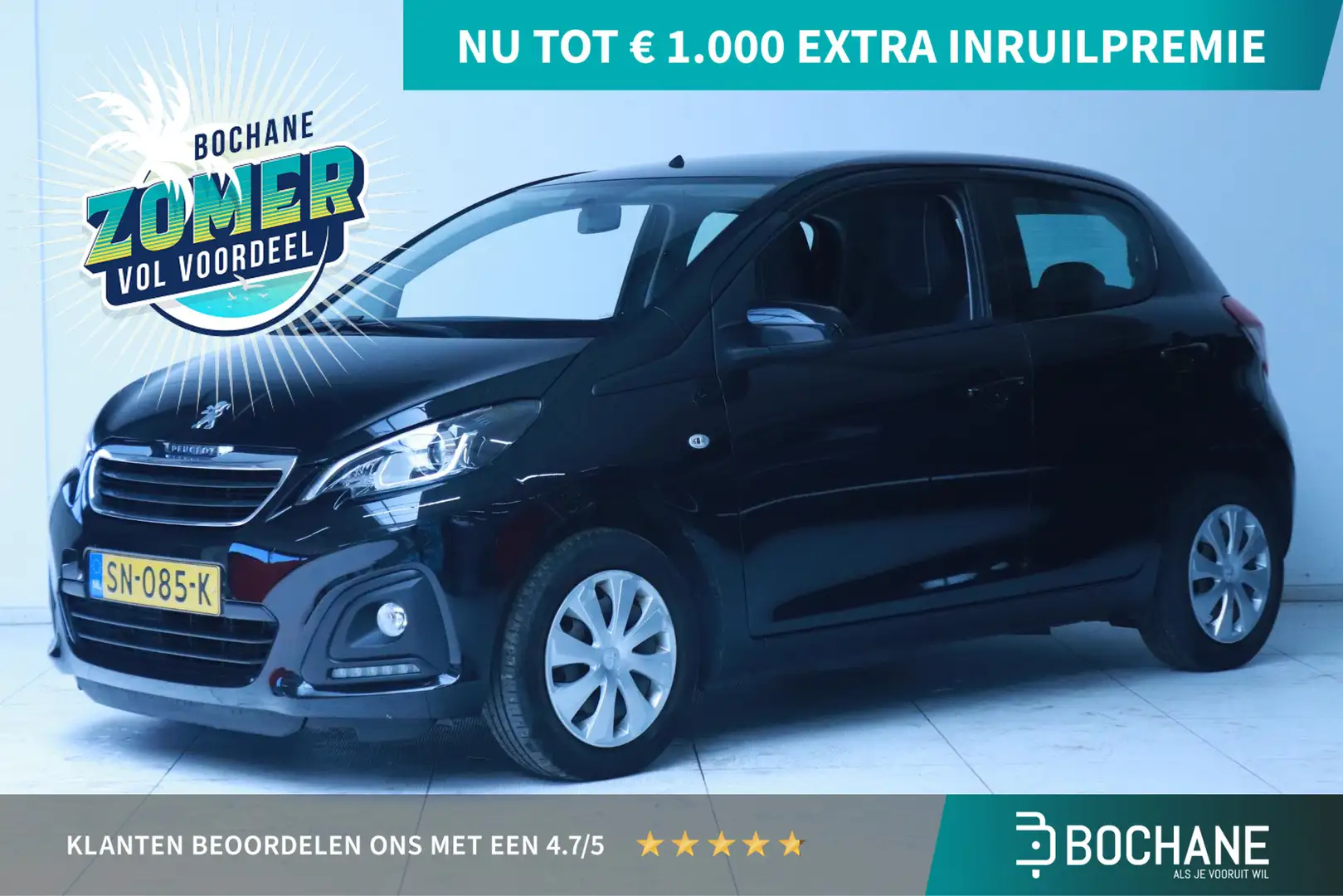 Peugeot 108 1.0 e-VTi Active Airco/Bluetooth Zwart - 1