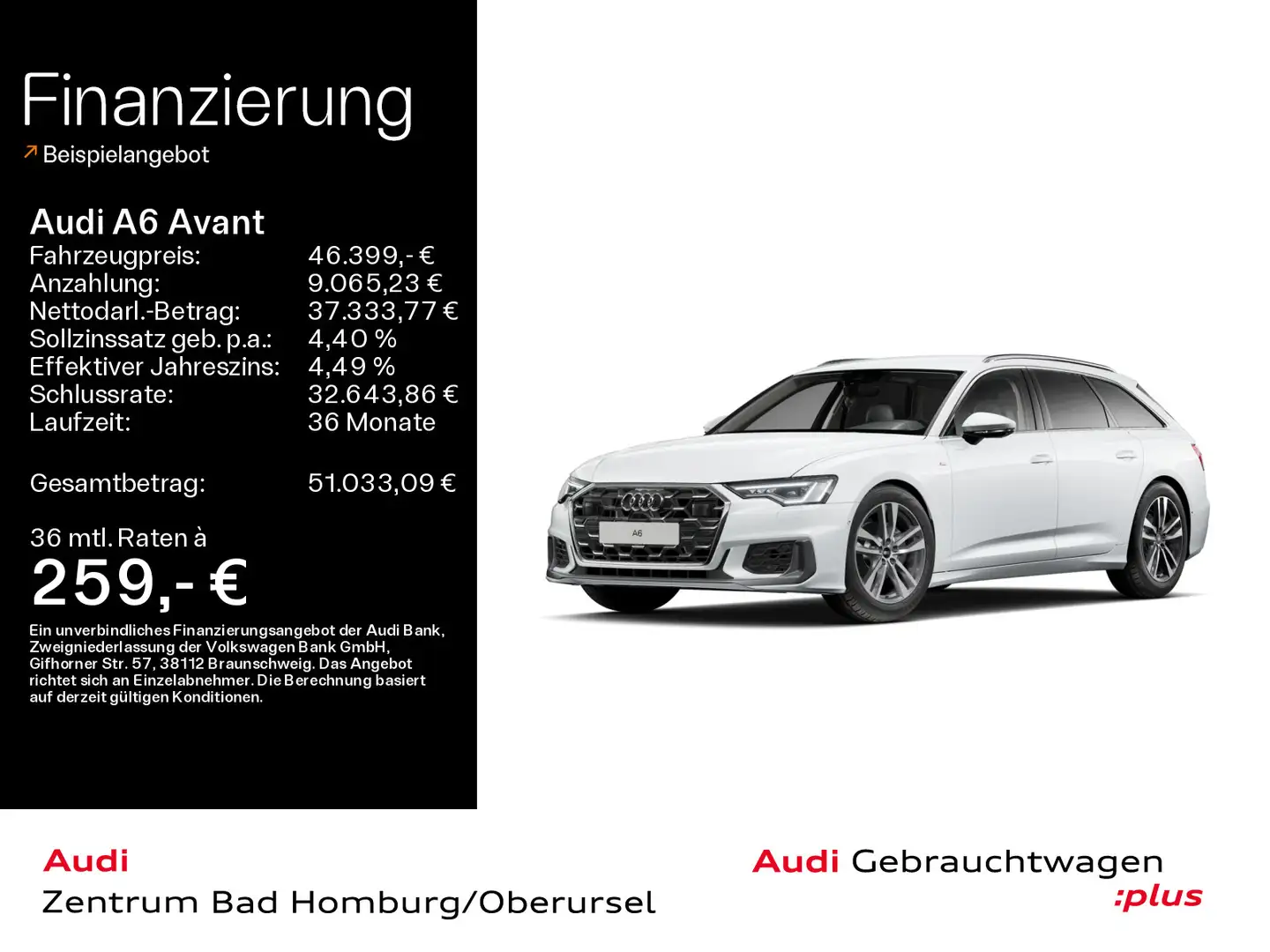 Audi A6 Design 40 TDI S line*Navi*Matrix*Alu*AH Weiß - 1