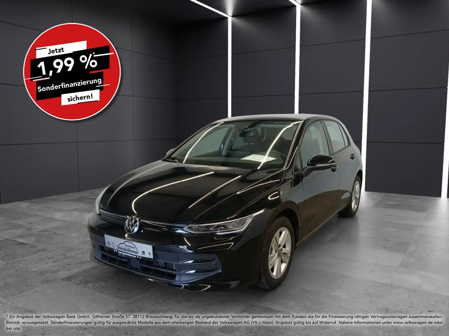 Volkswagen Golf Facelift Life 1.5TSI LED NAV AHK ACC AppCon Noir - 1