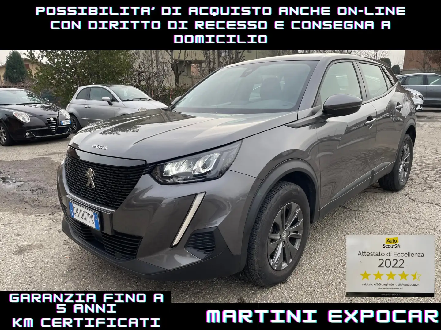 Peugeot 2008 BlueHDi 110 S&S Active Pack PREZZO REALE Gris - 1