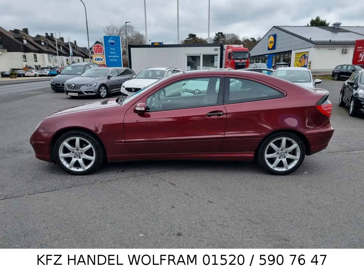 Mercedes-Benz C 220 Coupe Grüne Plakette, Panorama Glasdach Red - 2