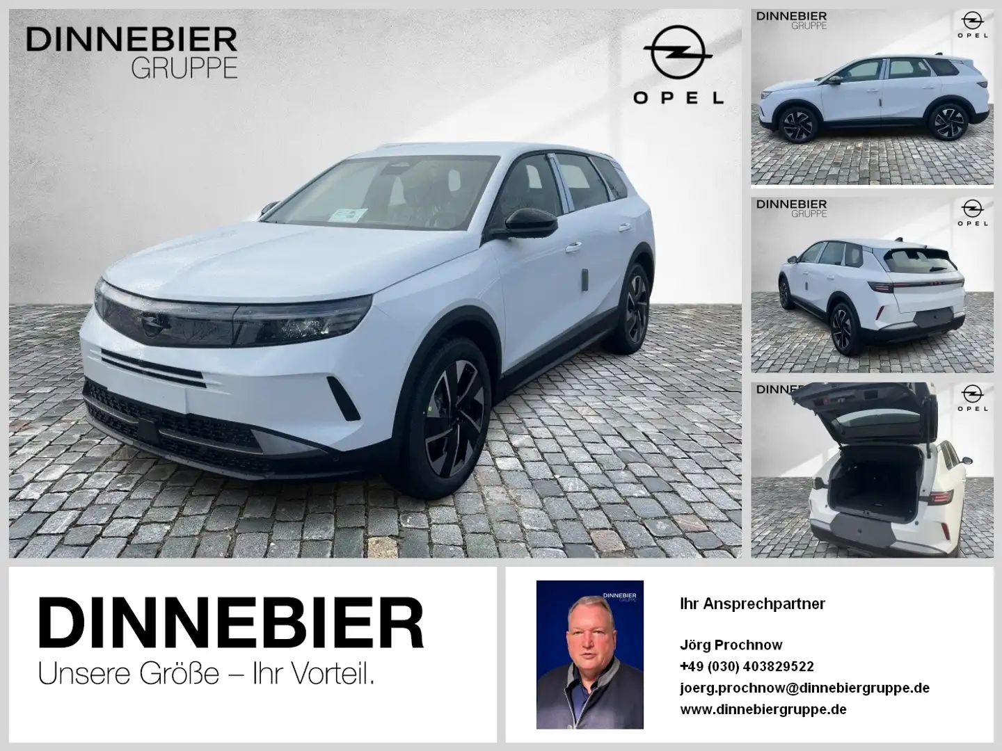Opel Grandland Edition LED+Kamera+Navi+Allwetter Weiß - 1