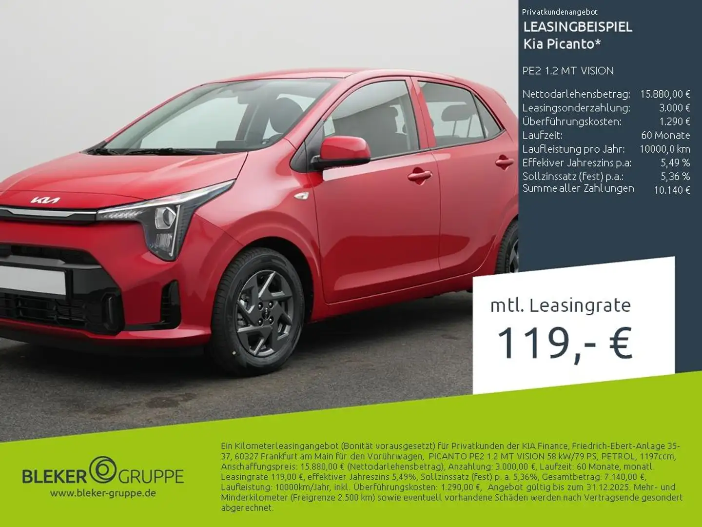 Kia Picanto PE2 1.2 MT VISION Rot - 1