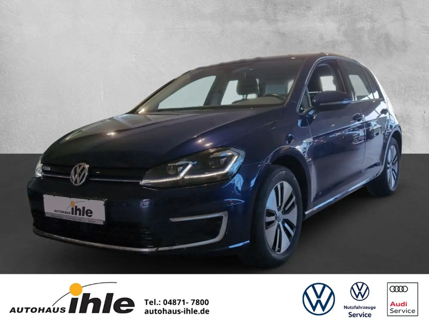 Volkswagen e-Golf VII 35,8kWh R-FAHRKAMERA+TOTWINKELASSIS.+ACC Bleu - 1