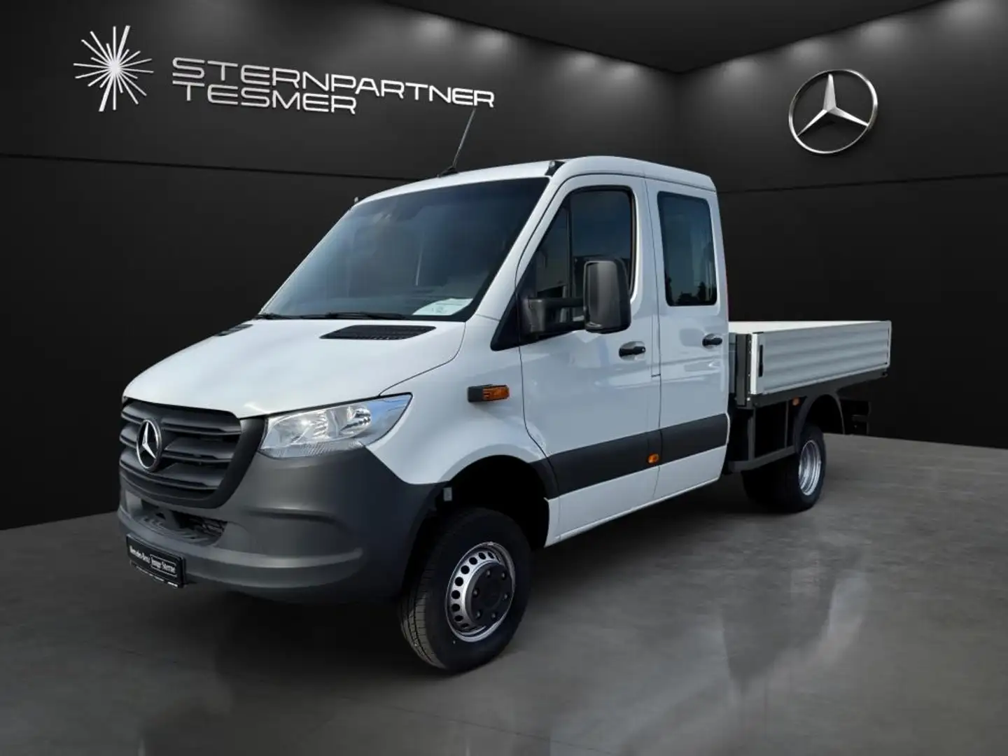 Mercedes-Benz Sprinter 519 CDI Doka Pritsche 4x4 Standh+AHK3,5 Bianco - 2
