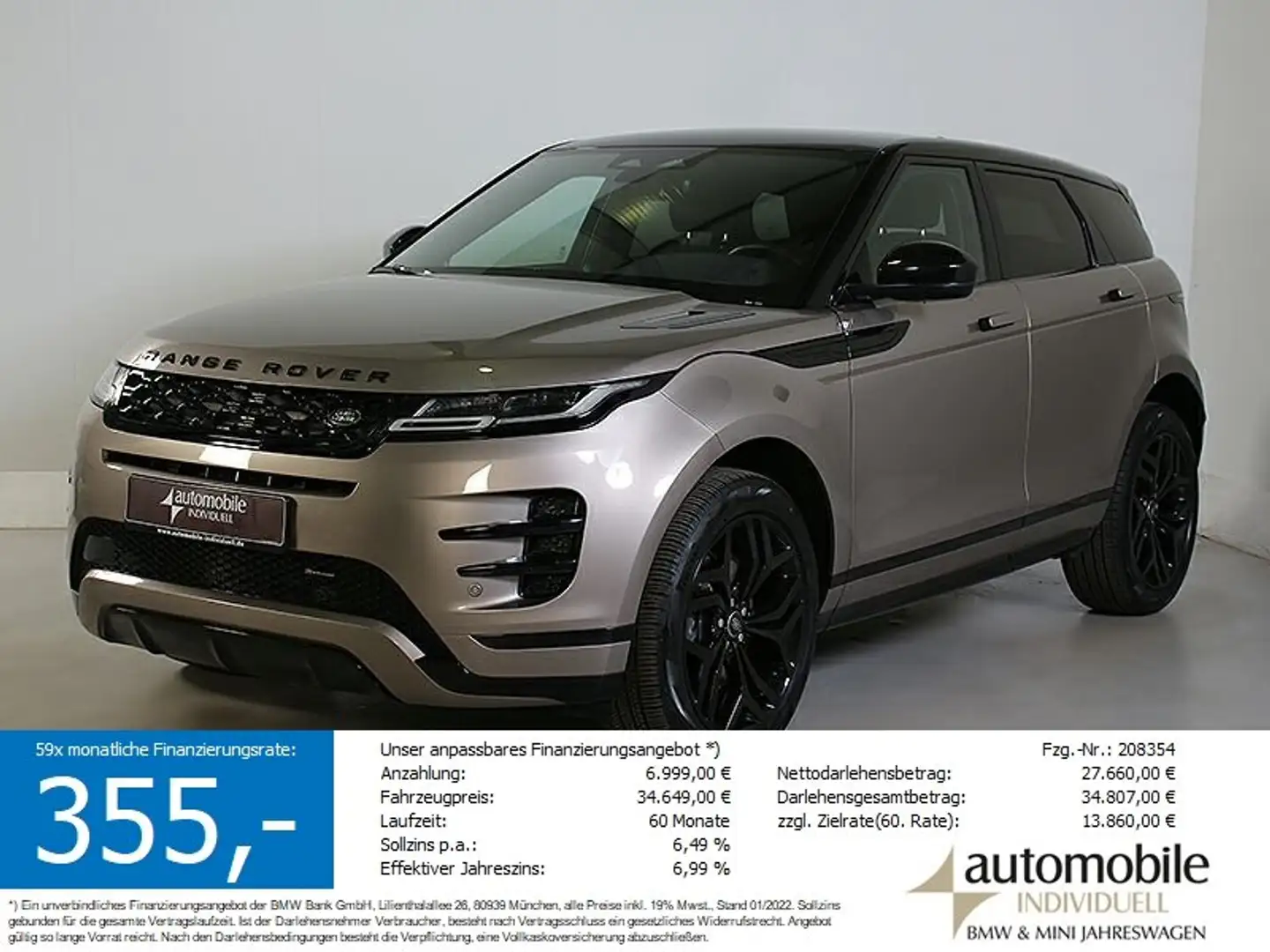 Land Rover Range Rover Evoque 2.0 R-Dynamic LED Navi Bronze - 1