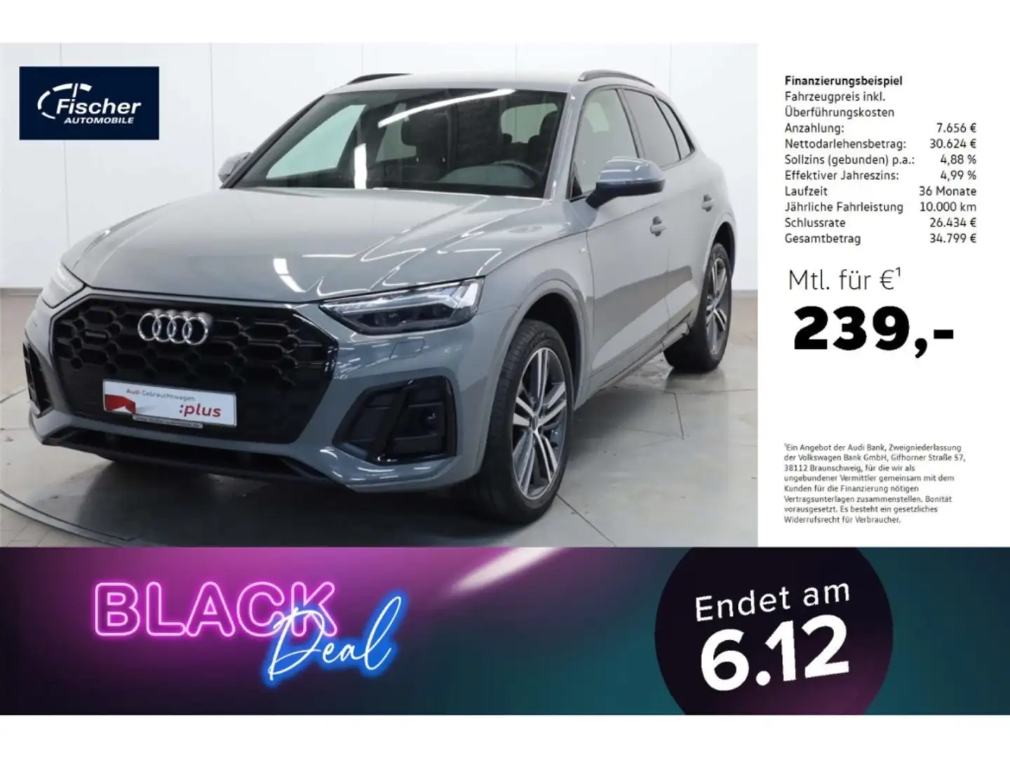 Audi Q5 50 TDI quattro S line Edition AHK/Matrix/20'' Gris - 1