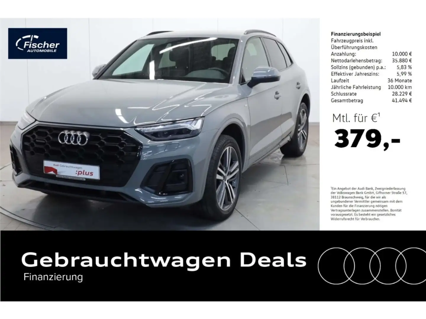 Audi Q5 50 TDI quattro S line Edition AHK/Matrix/20'' Grau - 1