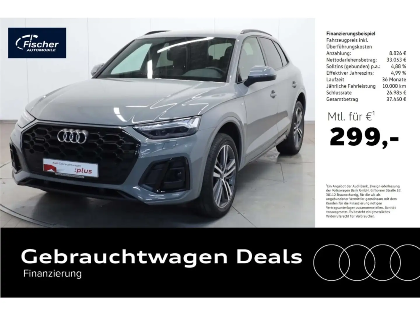 Audi Q5 50 TDI quattro S line Edition AHK/Matrix/20'' Grau - 1