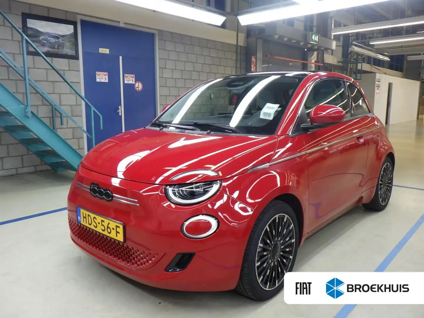 Fiat 500 3+1 La Prima 42 kWh 3-Fase | Vol-Leder | Navigatie Rosso - 1