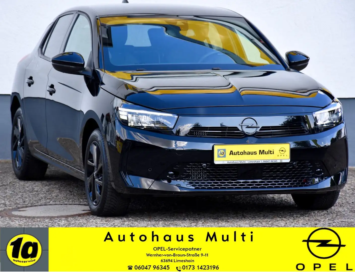 Opel Corsa F GS Lnkrhzg Kamera Navi Sitzh LED HeyOpel Schwarz - 1