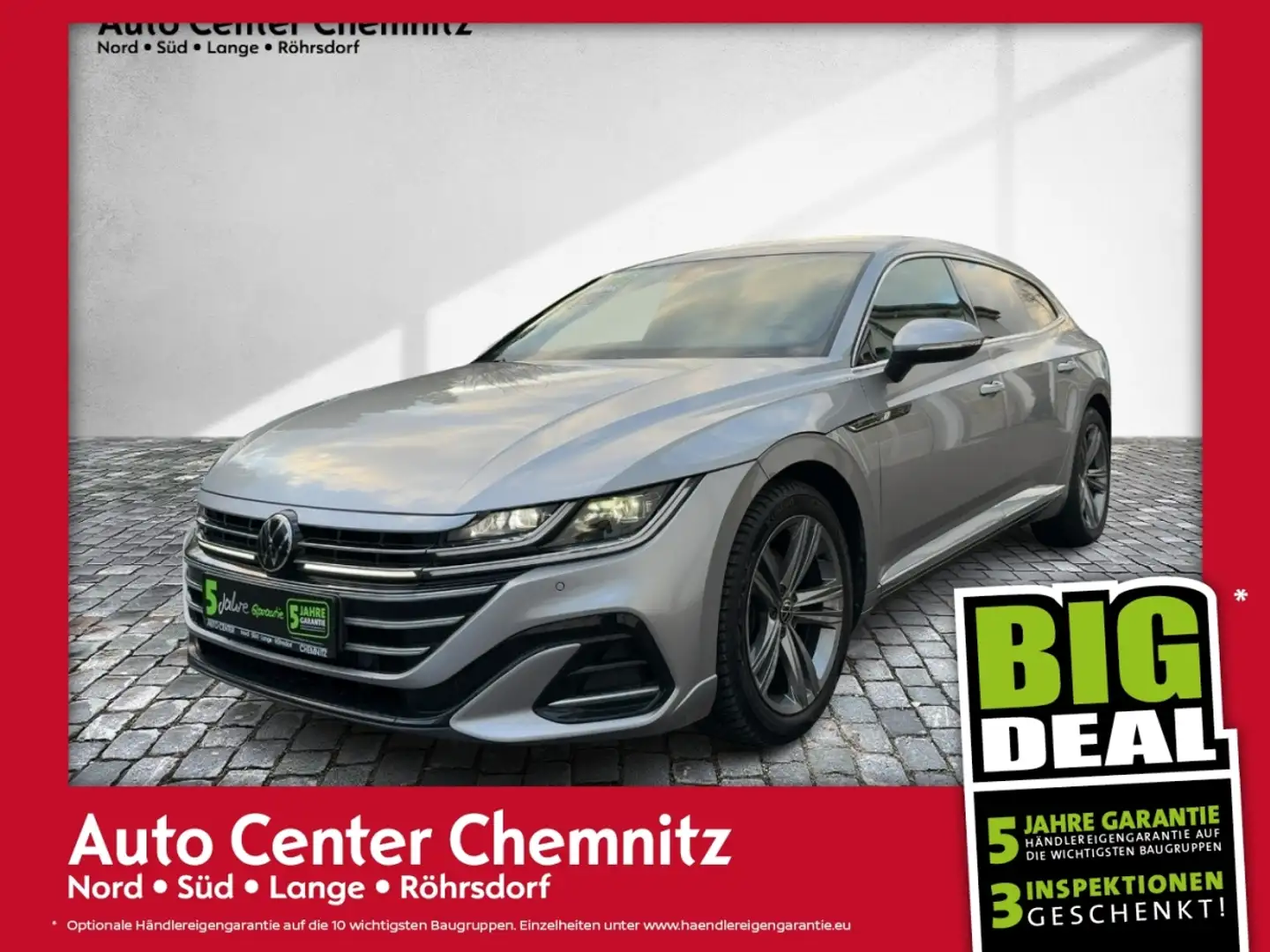 Volkswagen Arteon SB 2.0 TDI DSG R-Line LED/Navi/VC/AHK Zilver - 1