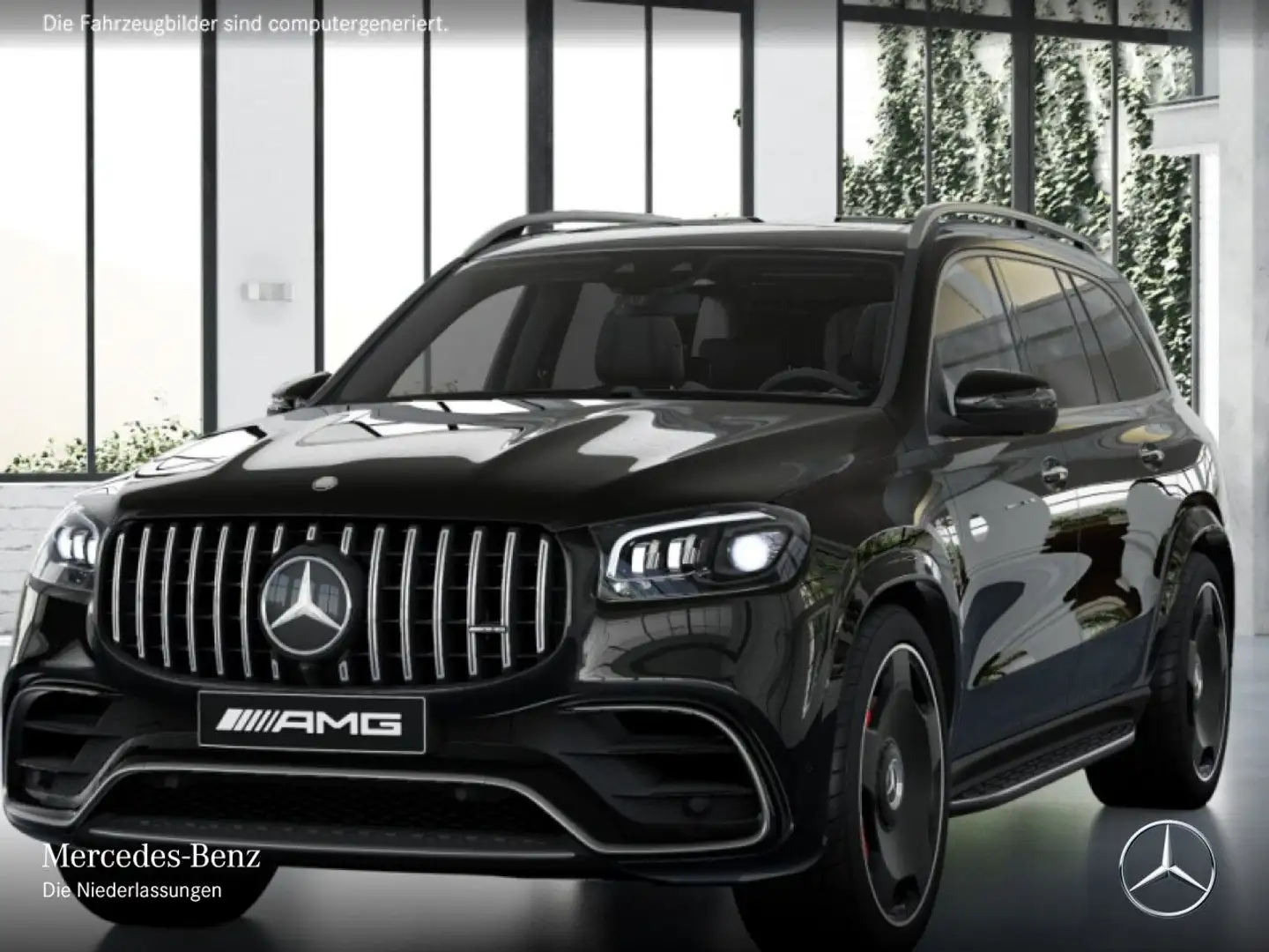 Mercedes-Benz GLS 63 AMG GLS 63 4M PANO+360+AHK+MULTIBEAM+FAHRASS+STHZG+HUD Schwarz - 2
