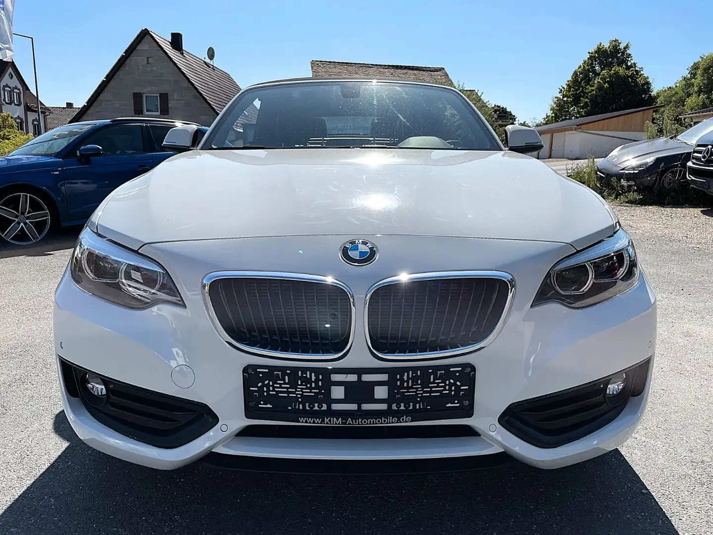 BMW 218 2 Cabrio 218 i Advantage/1.HAND/LEDER/KAMERA/LED Blanc - 1