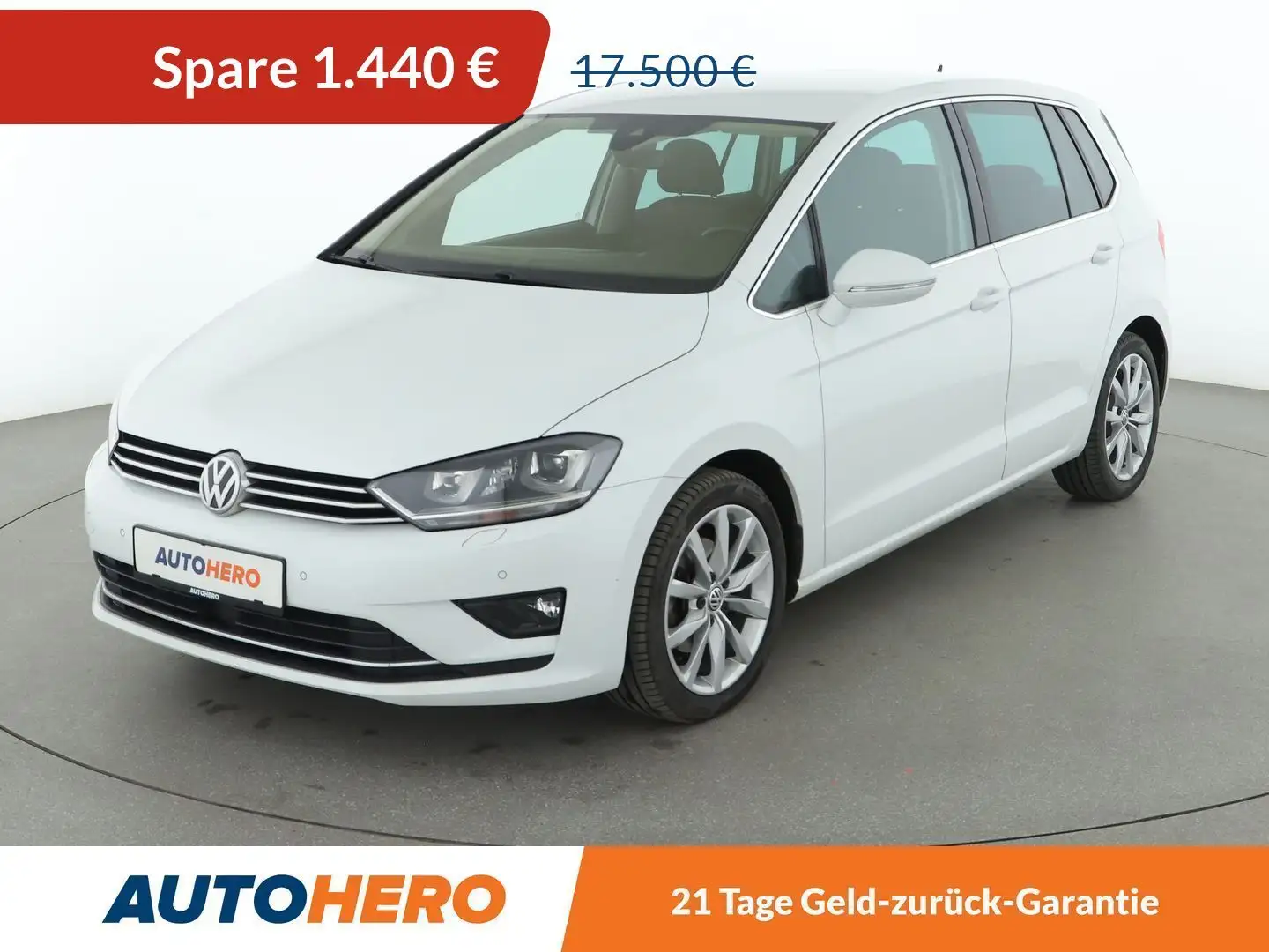 Volkswagen Golf Sportsvan 1.4 TSI Highline BMT Aut.*ACC*NAVI* Weiß - 1