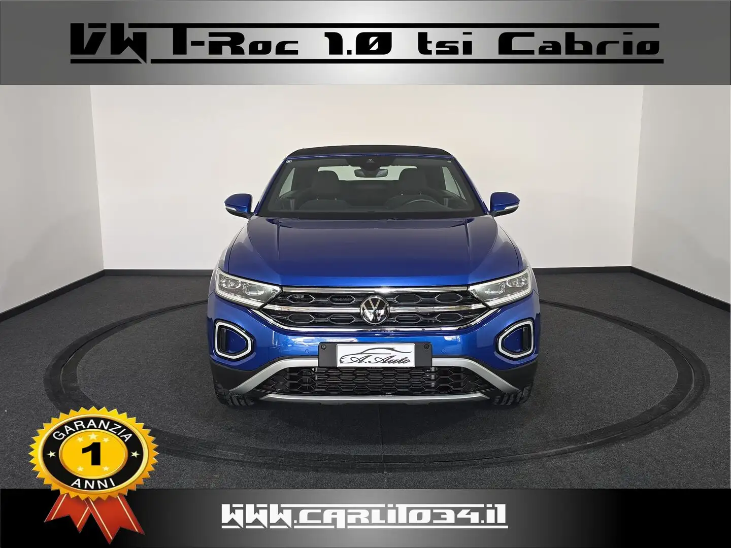 Volkswagen T-Roc 1.0 tsi Stile Cabriolet Blau - 1