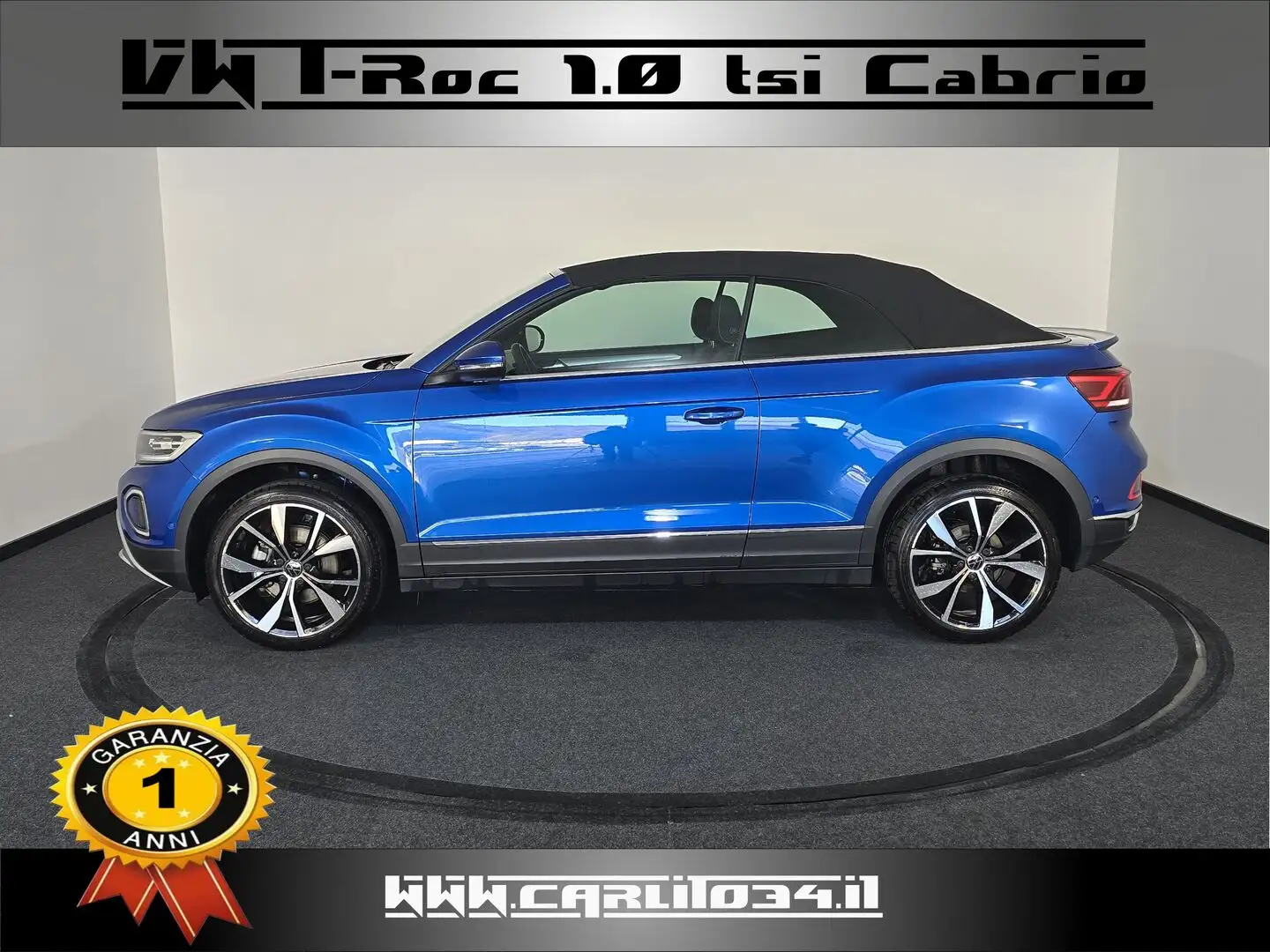 Volkswagen T-Roc 1.0 tsi Stile Cabriolet Blau - 2