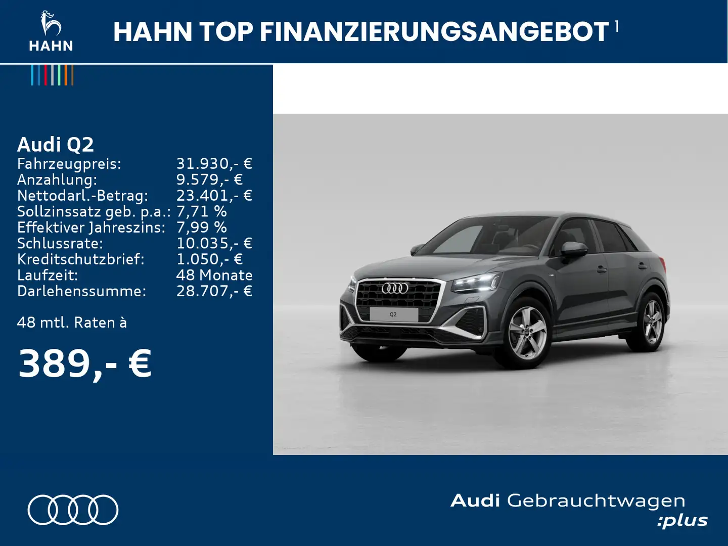 Audi Q2 35 1.5 TFSI S line Grau - 2