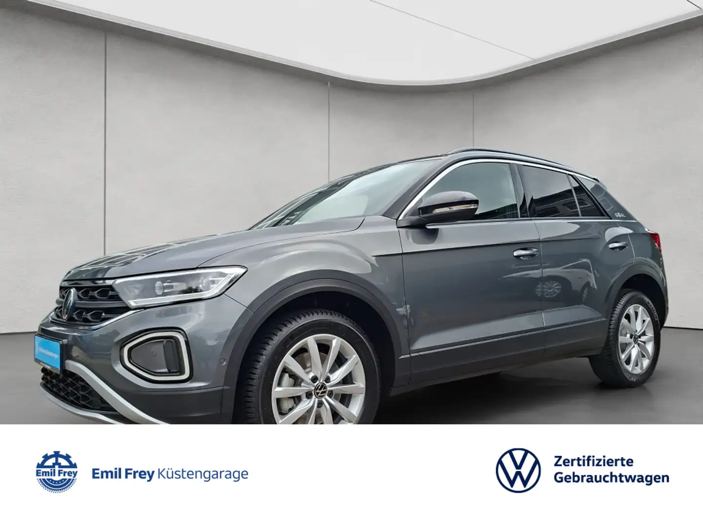 Volkswagen T-Roc 2.0 TDI Goal DSG NAVI AHK RFK SHZ KESSY Grau - 1