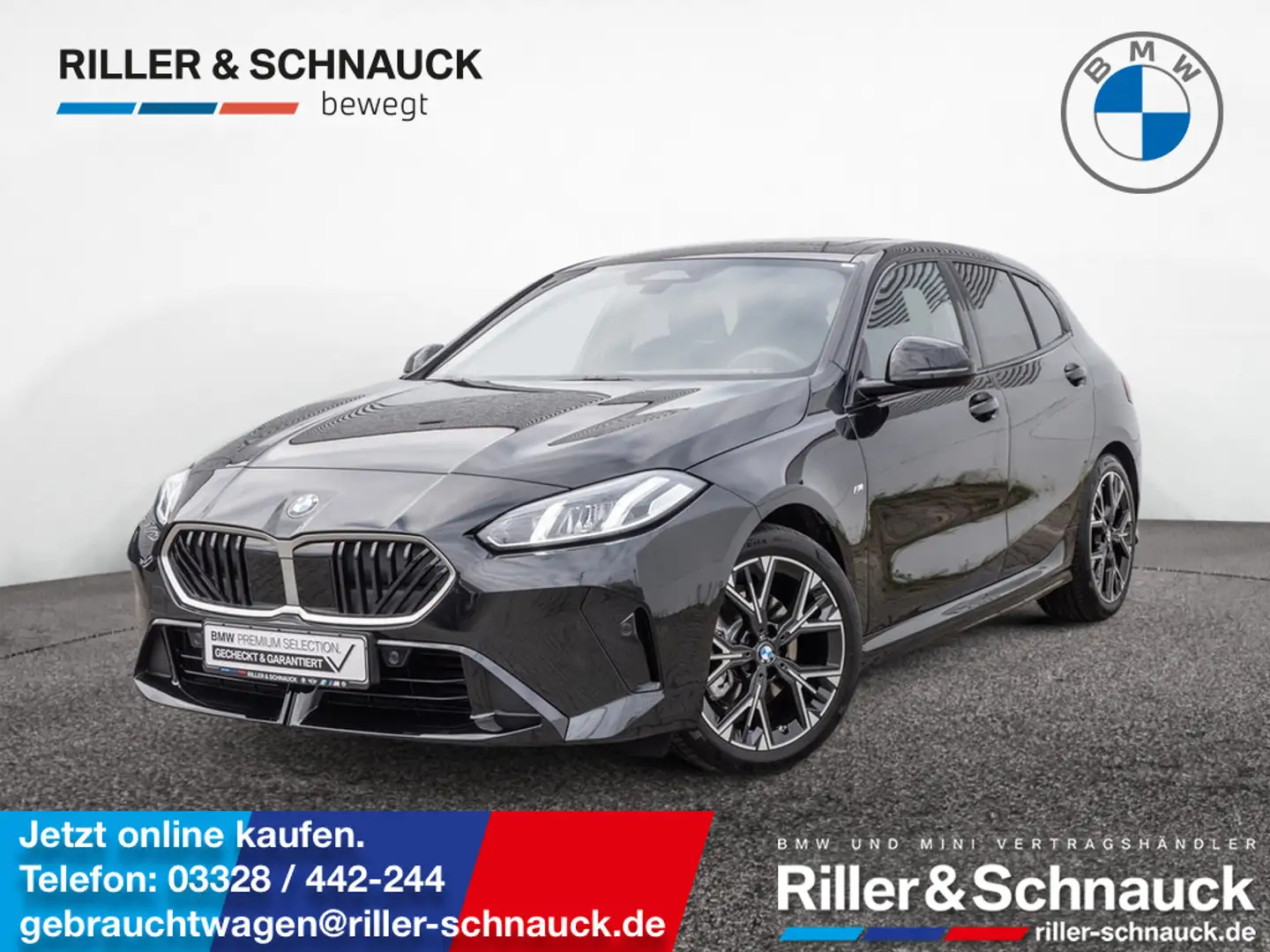 BMW 120 i M-Sport PANO+ACC+KAM+LED+SHZG Noir - 1