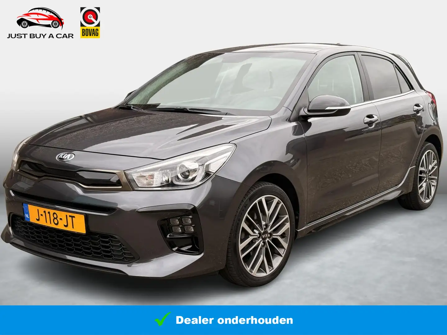 Kia Rio 1.0 TGDI GT-Line Edition 7 jaar garantie / Apple + Gris - 1