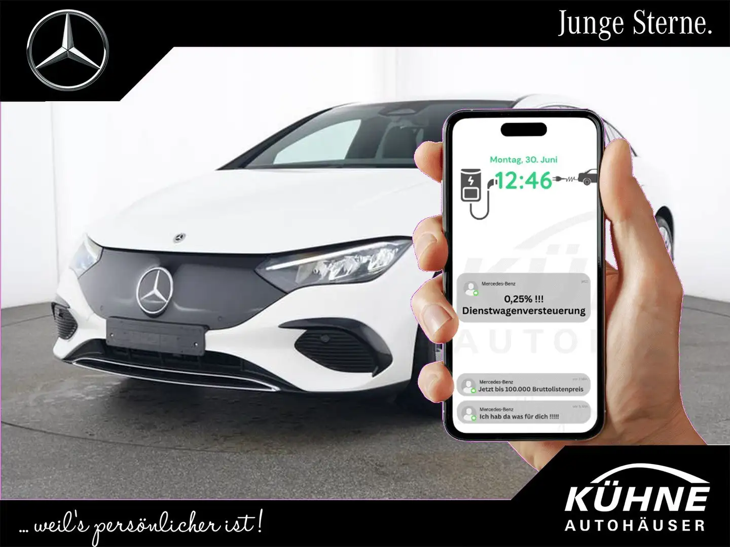 Mercedes-Benz EQE 300 Electric Advanced Plus+20'+Winter+4xSHZ Weiß - 1