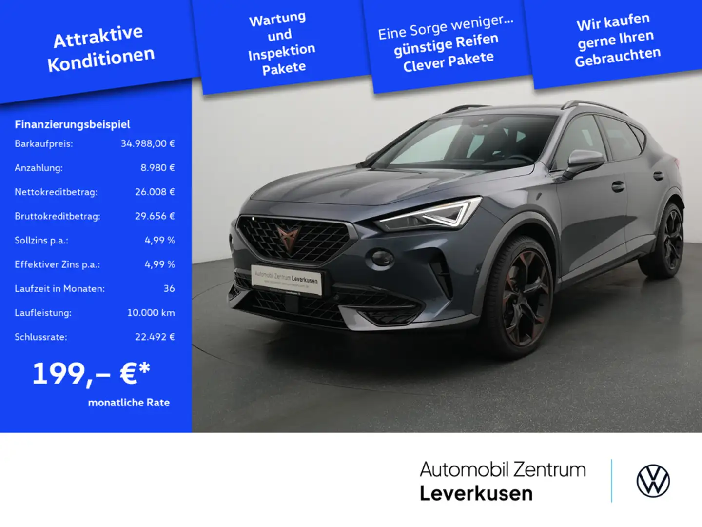 CUPRA Formentor VZ 4Drive KAM DCC SHZ PDC KLIMA AHK Schwarz - 1