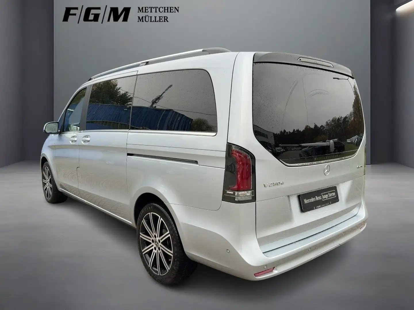 Mercedes-Benz V 250 d 4M Avantgarde lang Burm|MBeam|TWA|360 Silber - 2