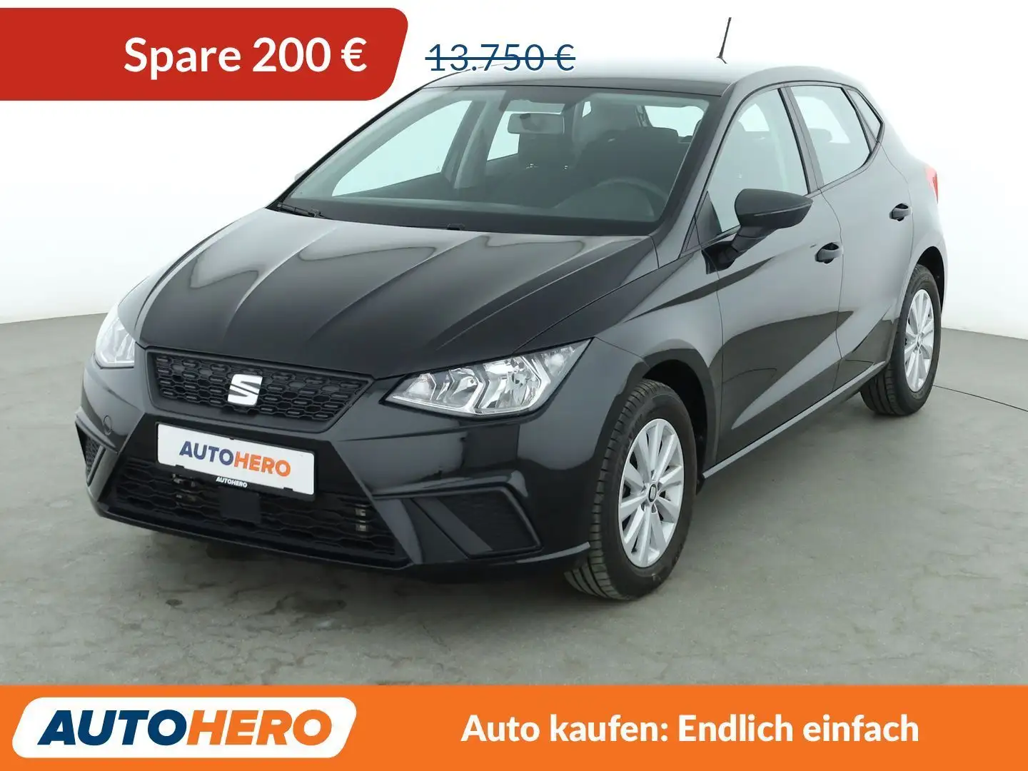 SEAT Ibiza 1.6 TDI Reference*LIM*PDC*SHZ*ALU*KLIMA* Schwarz - 1