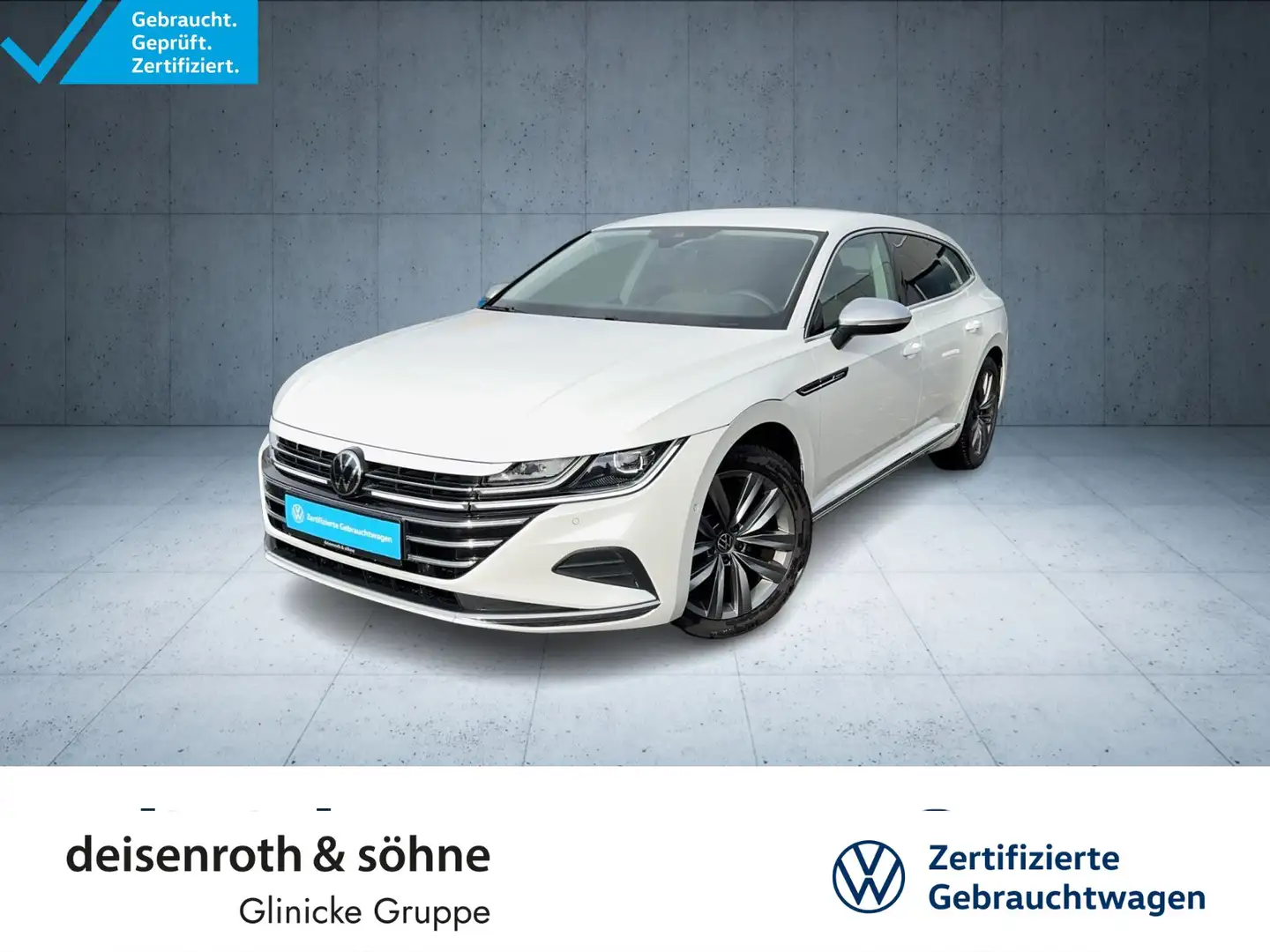 Volkswagen Arteon Elegance 2.0 TSI AHK/Nav/K Weiß - 1