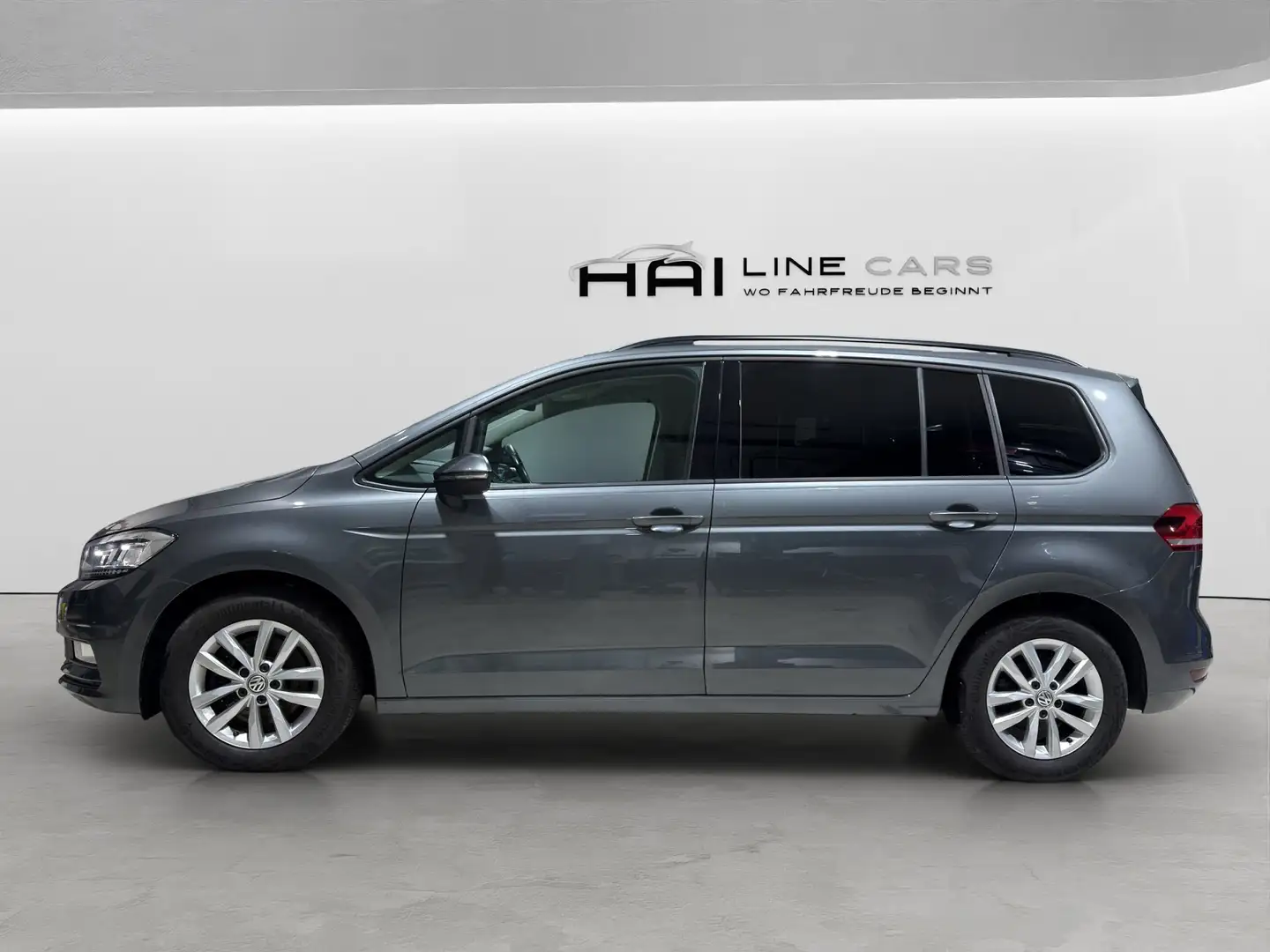 Volkswagen Touran 2,0 TDI DSG | LED | Navi | ACC | Erstbesitz | Grau - 2