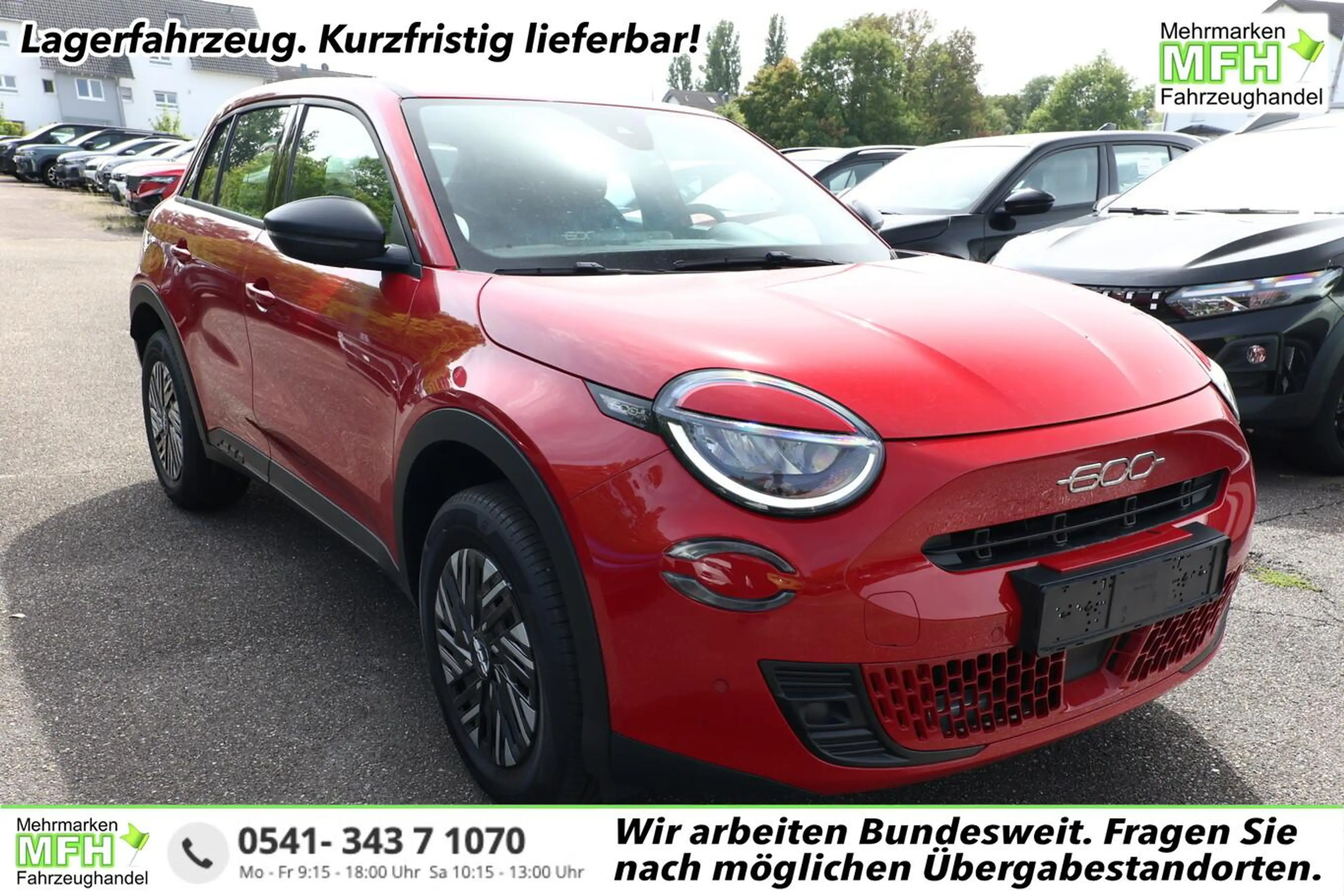 Fiat 600 Icon Hybrid SHZ Keyl Nav Kam 2xPDC LED DigC Car...