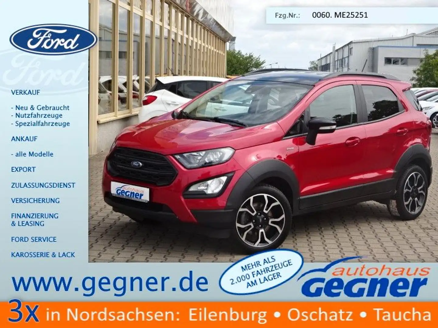 Ford EcoSport 125PS Active Leder Klimautom. LMF Rot - 1