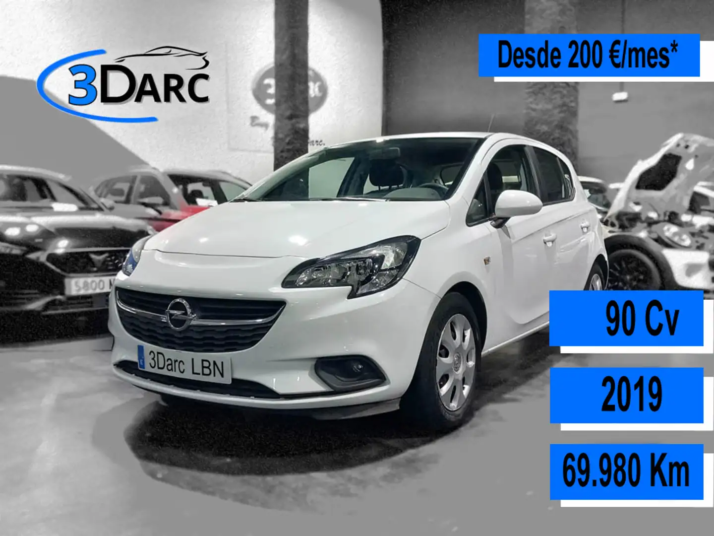 Opel Corsa 1.4 Expression Pro 90 Blanc - 1