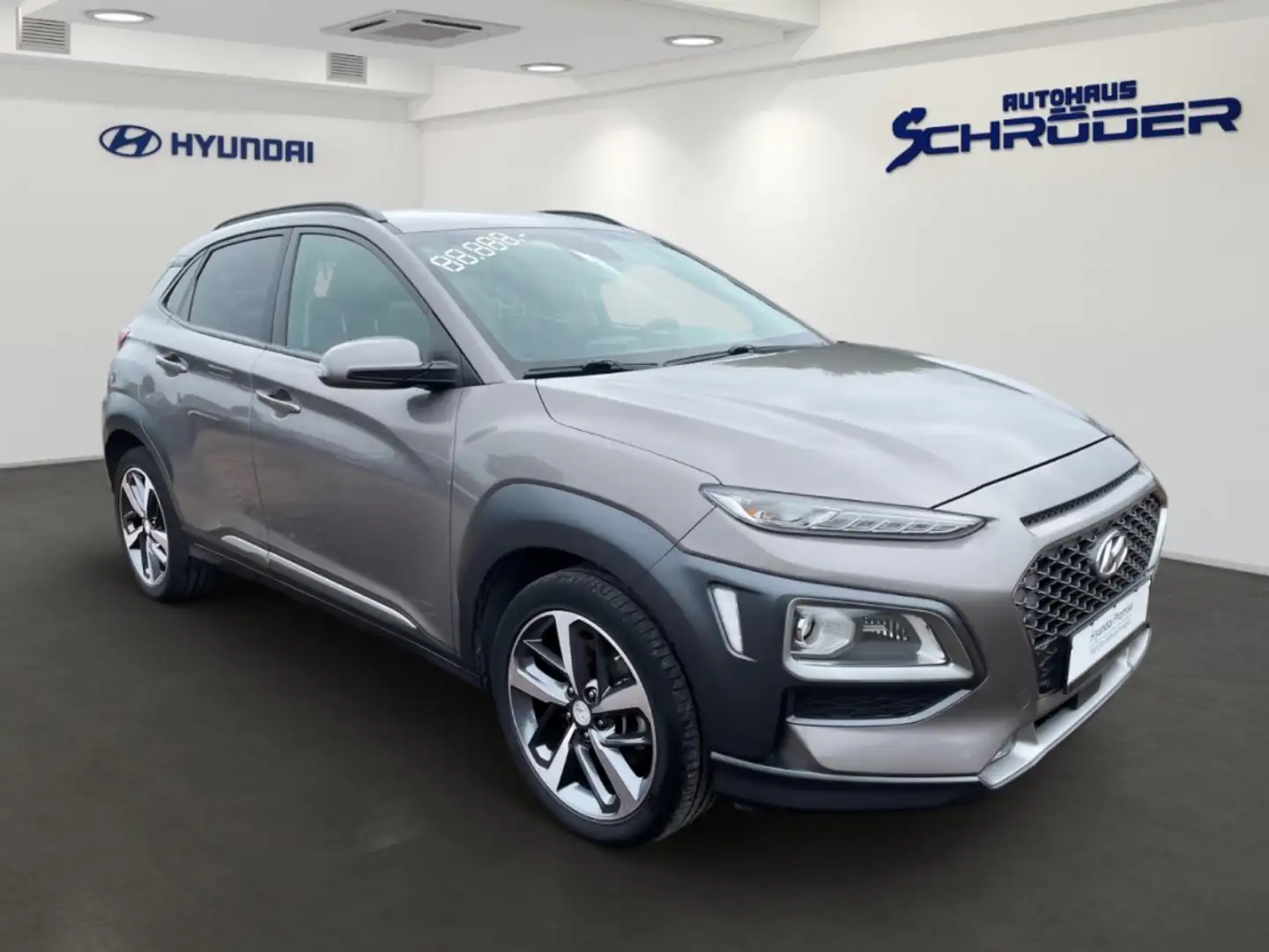 Hyundai KONA 1.6T Premium 4WD Navigation Leder Sitzheizung Kame Braun - 2