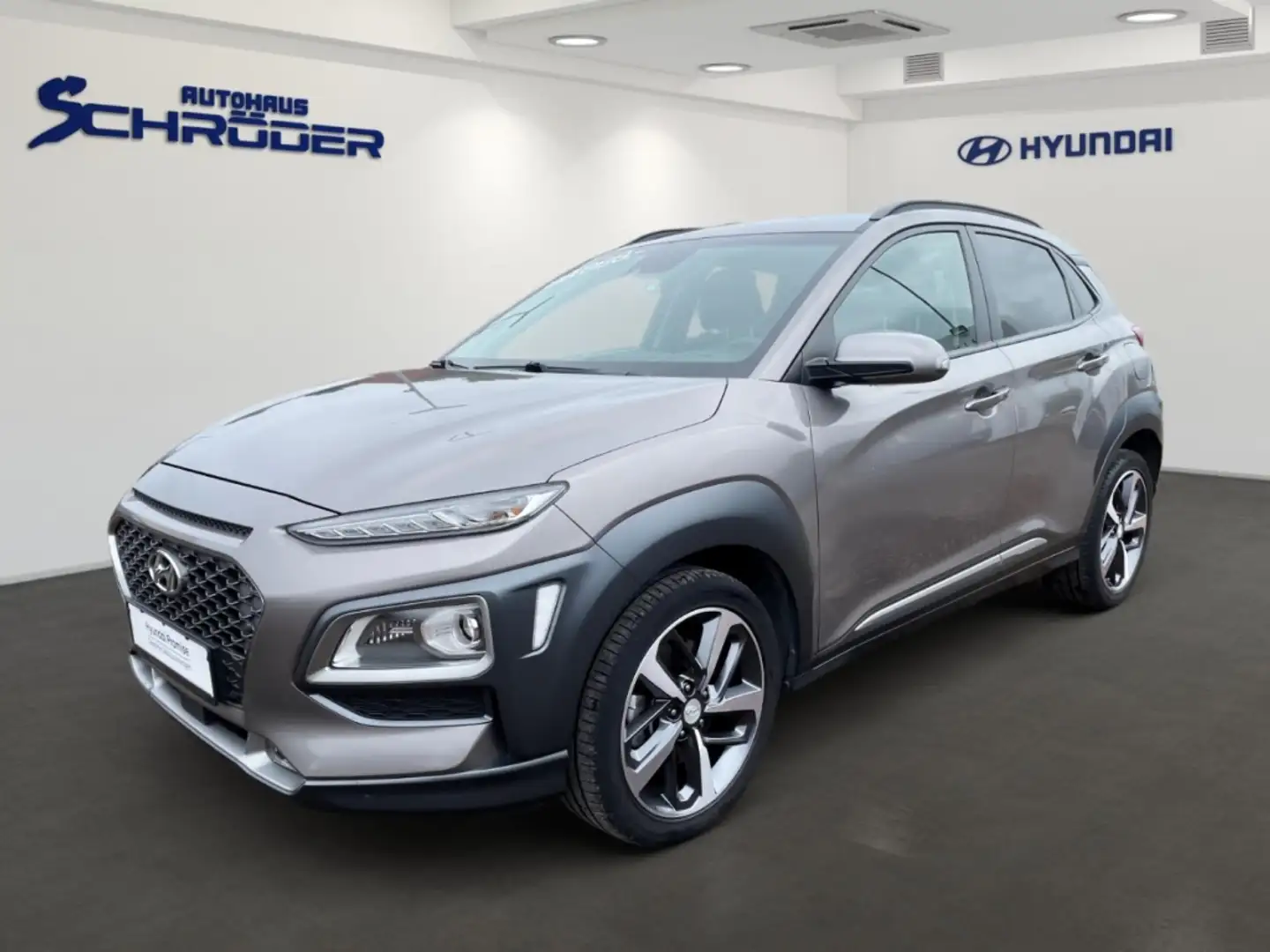 Hyundai KONA 1.6T Premium 4WD Navigation Leder Sitzheizung Kame Braun - 1