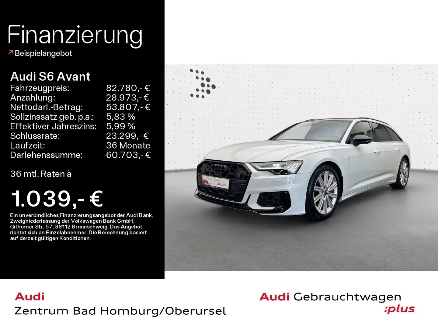 Audi S6 TDI quattro*Navi*Matrix*Alu*HUD*B&O*AHK Weiß - 1