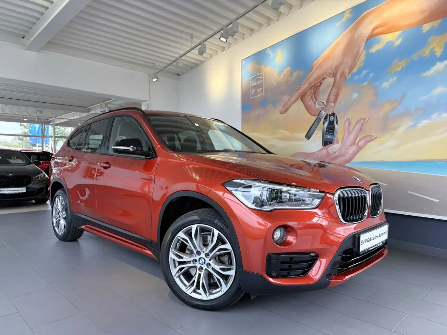 BMW X1 xDr.20d Sport Line LED+AHK+KOMF+NAVplus+HIFI+ Naranja - 2