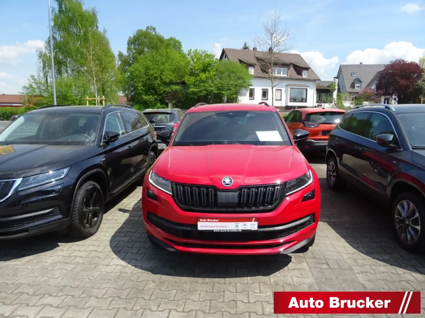 Skoda Kodiaq Sportline 4x4 2.0 TDI AHK Navi LED el.Sitze Rot - 1