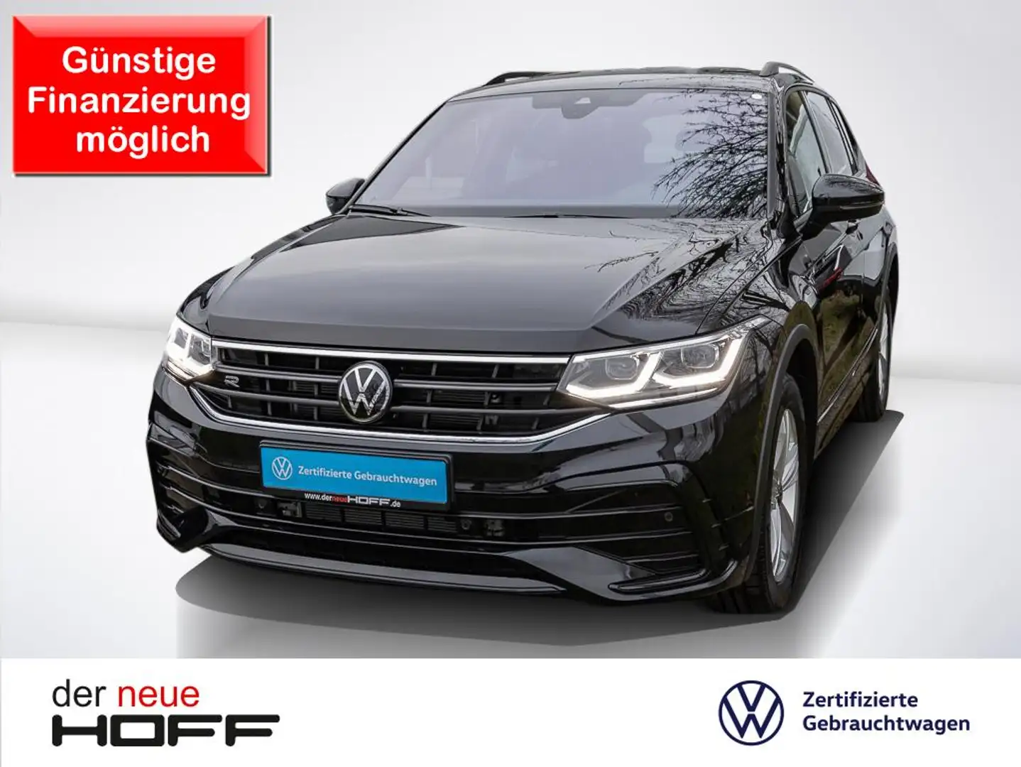 Volkswagen Tiguan Allspace 2.0 TDI DSG R-Line 4Motion AHK Kamera 3,99% Anschl Schwarz - 1