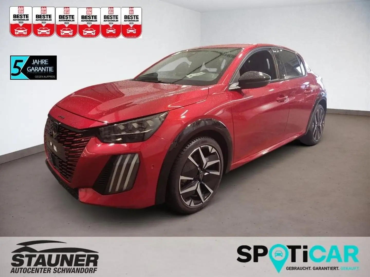 Peugeot 208 NEUER 208 GT HYBRID 145PS e-DSC6;NAVI*KAMERA Rot - 1