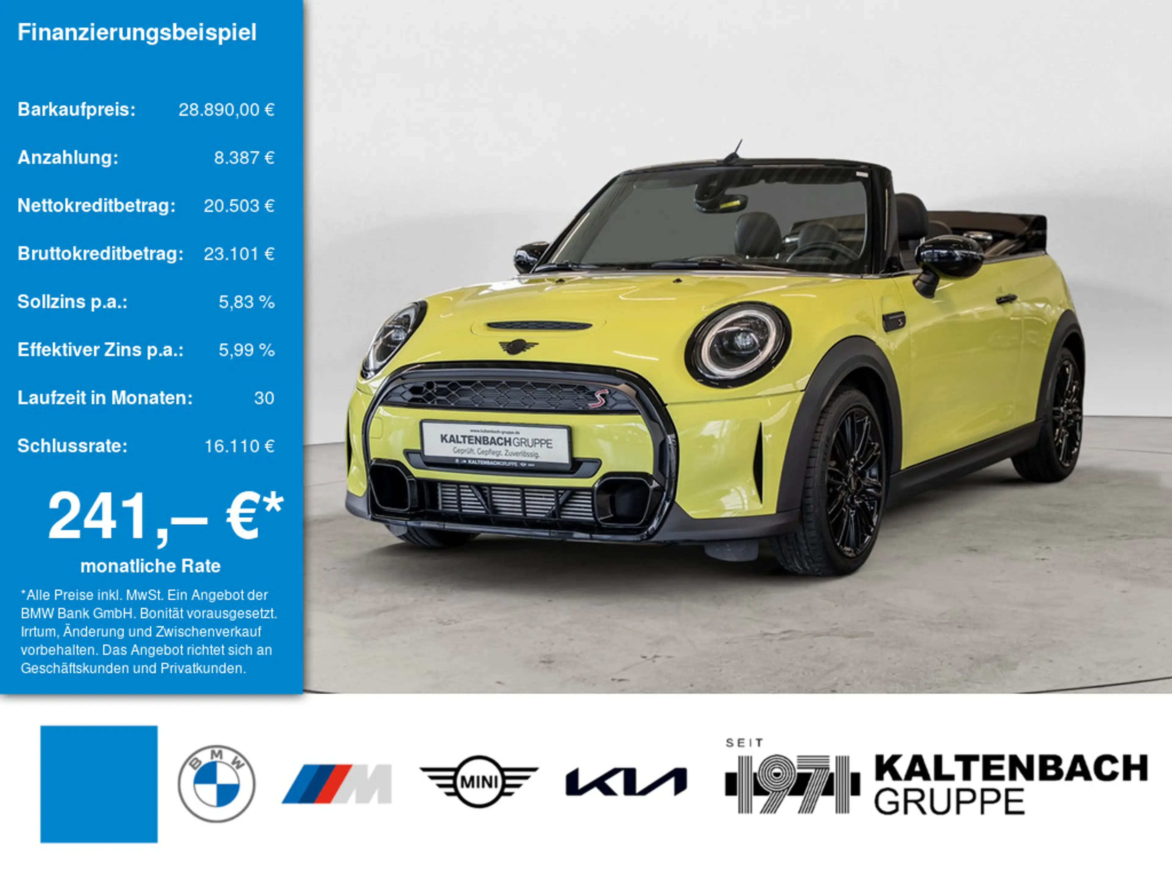 MINI Cooper S Cabrio Classic Trim FACEL. LED LEDER