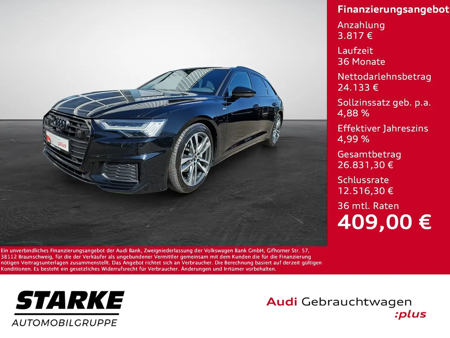 Audi A6 Avant 40 TDI S tronic quattro Sport S-line Navi... Schwarz - 1