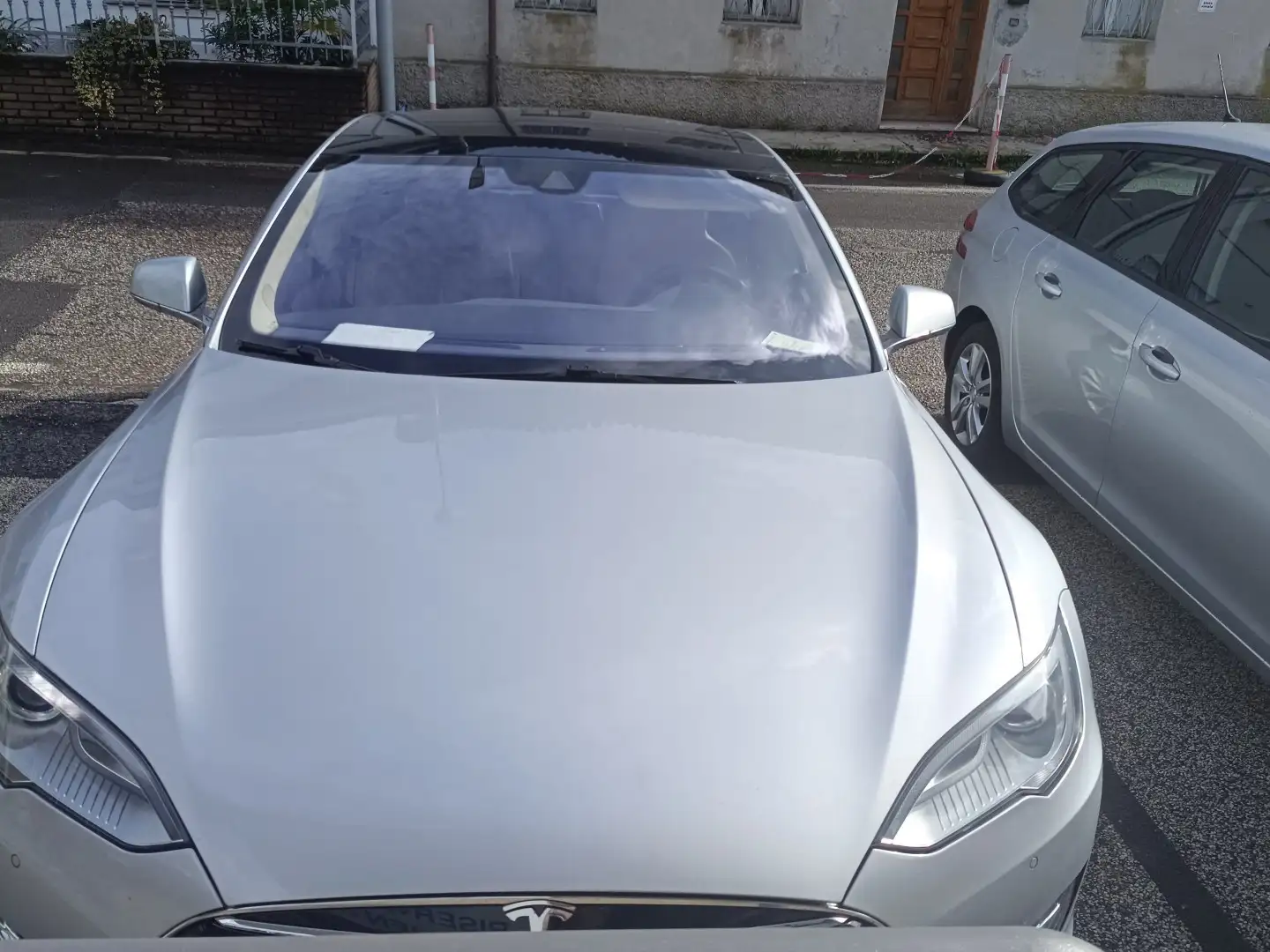 Tesla Model S P85 D Argento - 1