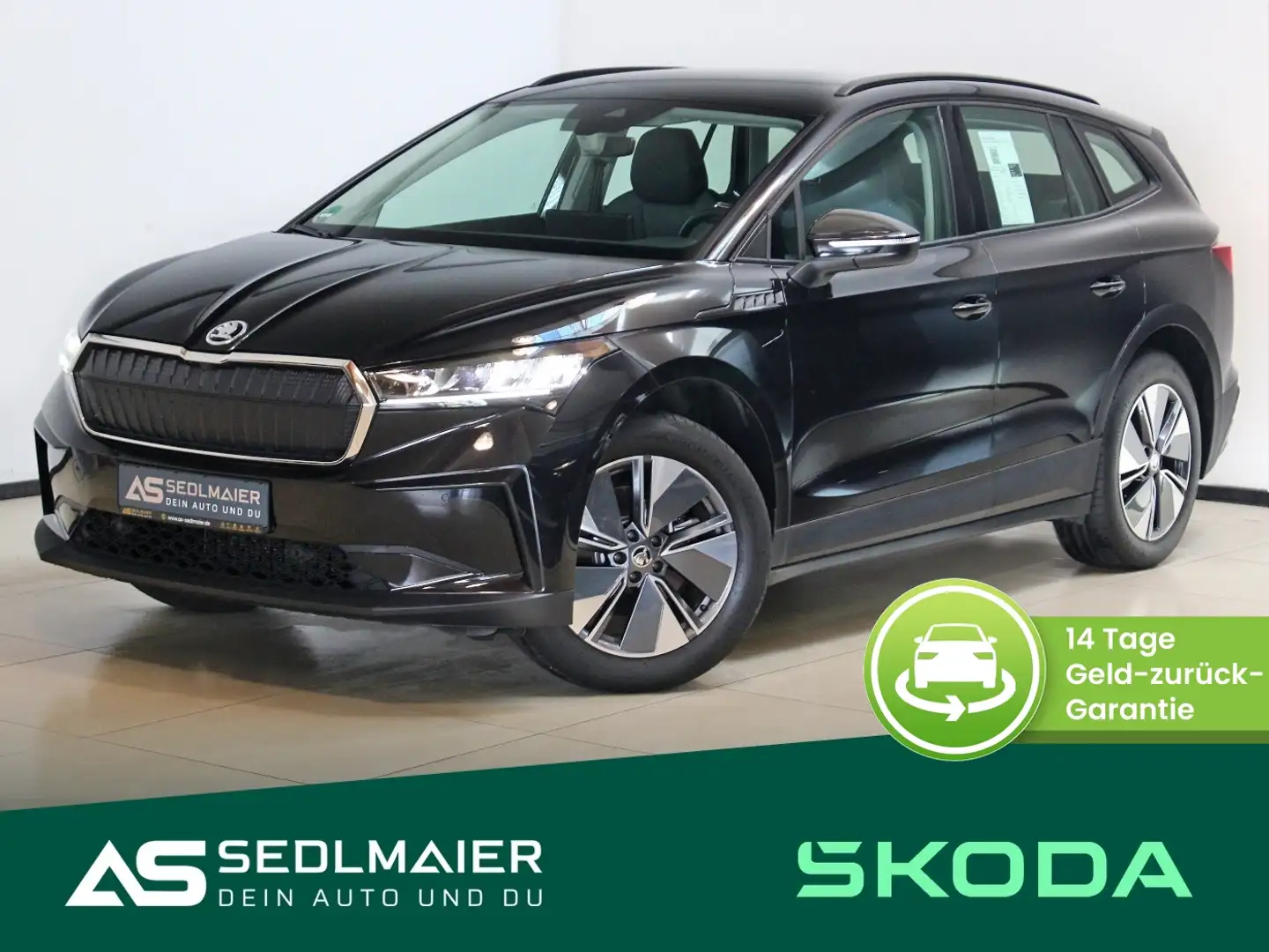 Skoda Enyaq 60 AHK|RCam|Tempo|SHZ|CarPlay|NAV|LED Black - 1